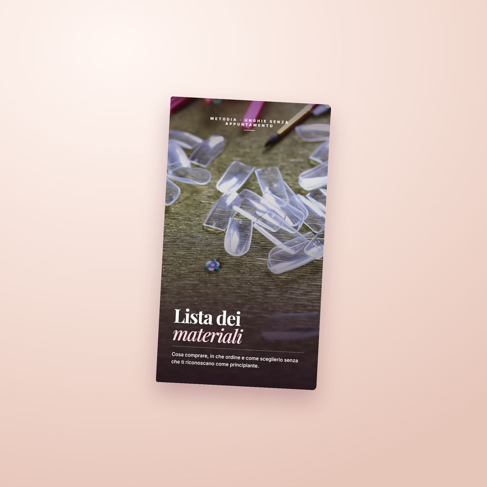 Lista dei materiali